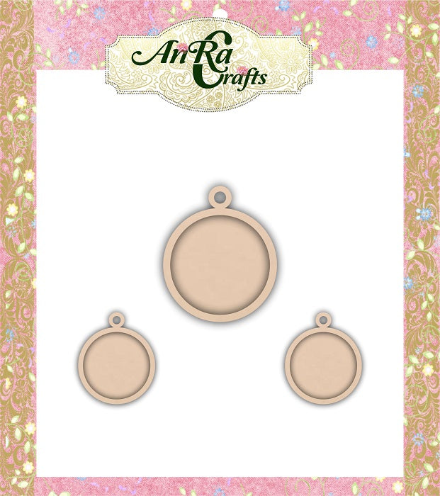 Circle Shaped Pendant and Earring Blanks