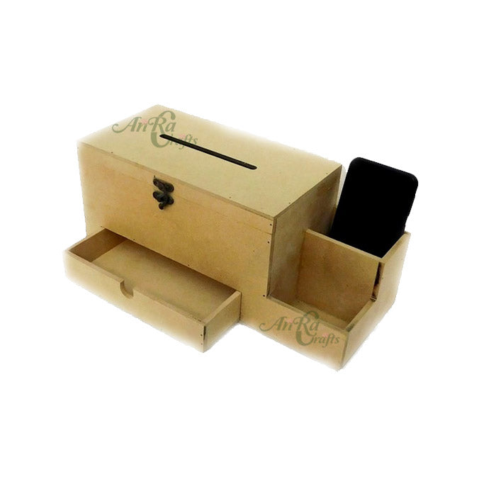 Tissue Box with Mobile Stand and Drawer