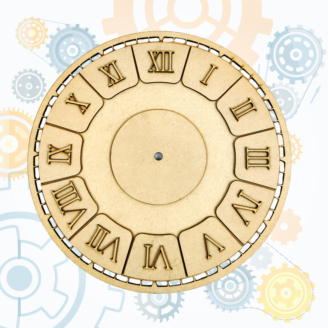 Vintage Paneled Numbers Clock - 2 – Handilane