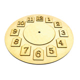 Vintage Paneled Numbers Clock