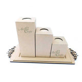 Candle Piller Set with Tray