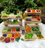 Miniature Food Cart Stall Display
