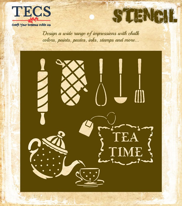Tea Time Stencil