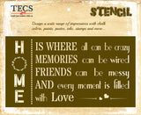 Home and Memories Stencil