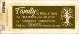 Family Tree Stencil
